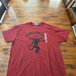 Fireball cinnamon whiskey shirt XXL  stretchy cotton blend new with tag sku64